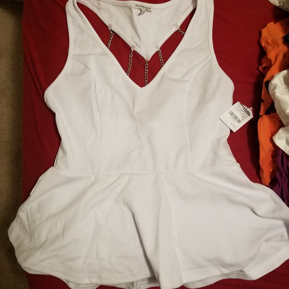 white peplum
